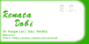 renata dobi business card